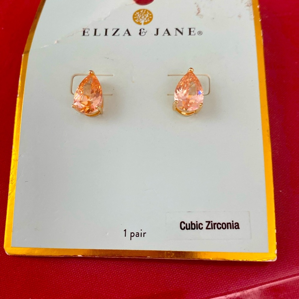 New Cubic Zirconia Stud Earrings